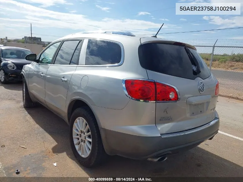 5GAER23758J100294 2008 Buick Enclave Cxl