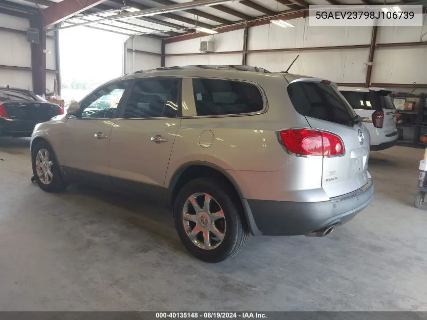 2008 Buick Enclave Cxl VIN: 5GAEV23798J106739 Lot: 40135148