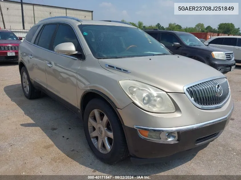 5GAER23708J251849 2008 Buick Enclave Cxl