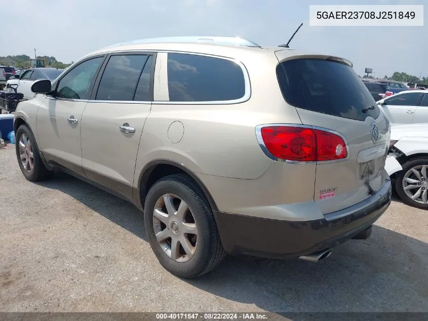 5GAER23708J251849 2008 Buick Enclave Cxl