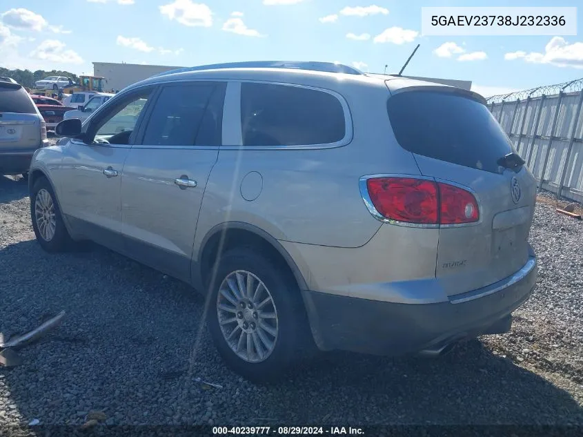 2008 Buick Enclave Cxl VIN: 5GAEV23738J232336 Lot: 40239777