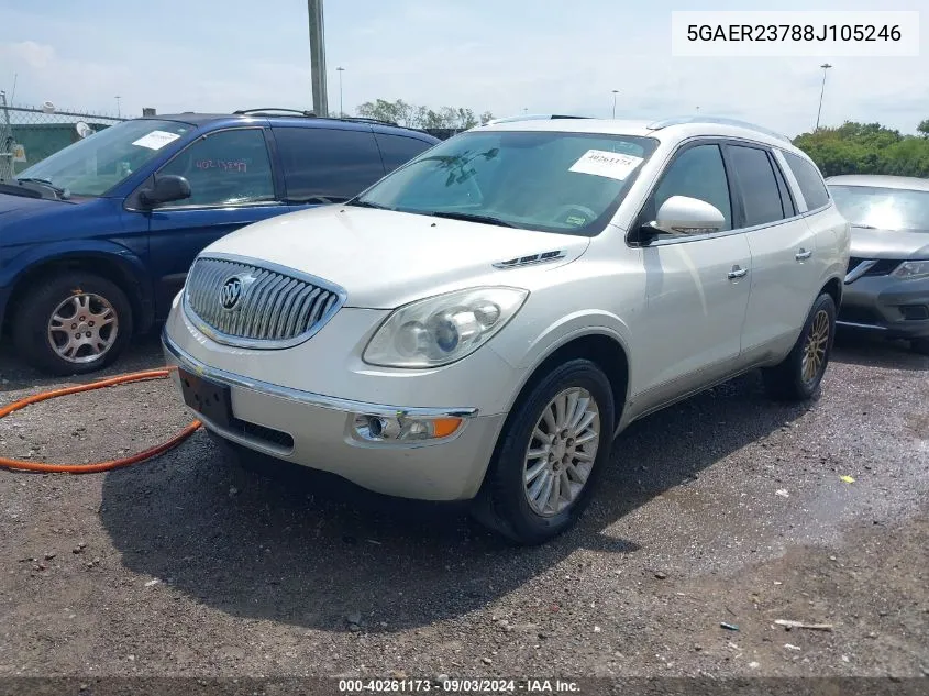 2008 Buick Enclave Cxl VIN: 5GAER23788J105246 Lot: 40261173