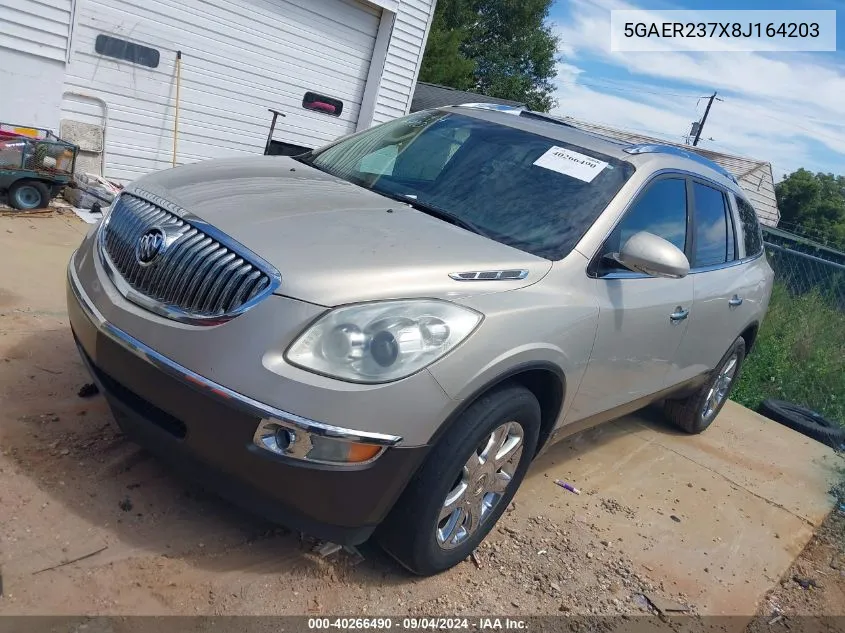 2008 Buick Enclave Cxl VIN: 5GAER237X8J164203 Lot: 40266490