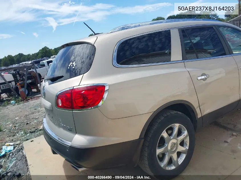 2008 Buick Enclave Cxl VIN: 5GAER237X8J164203 Lot: 40266490