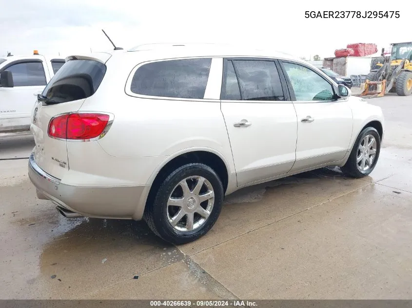 2008 Buick Enclave Cxl VIN: 5GAER23778J295475 Lot: 40266639