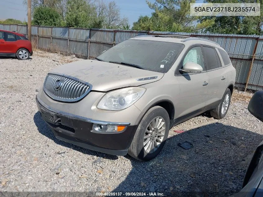 2008 Buick Enclave Cxl VIN: 5GAEV23718J235574 Lot: 40285137