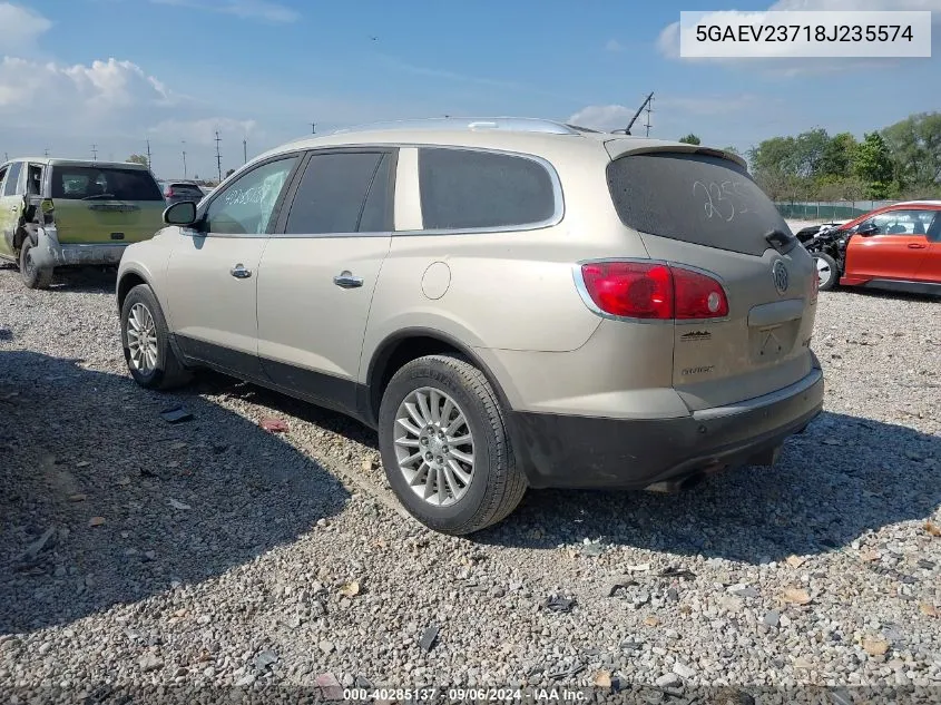 2008 Buick Enclave Cxl VIN: 5GAEV23718J235574 Lot: 40285137