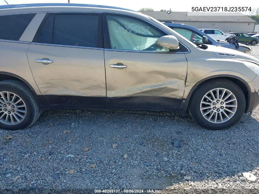 2008 Buick Enclave Cxl VIN: 5GAEV23718J235574 Lot: 40285137