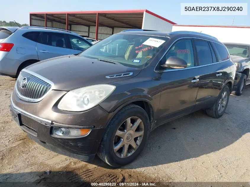 2008 Buick Enclave Cxl VIN: 5GAER237X8J290240 Lot: 40298823