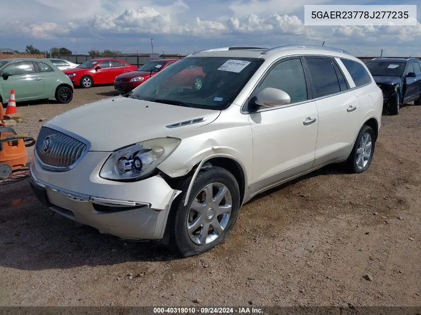 5GAER23778J277235 2008 Buick Enclave Cxl