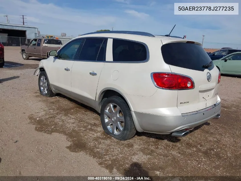 5GAER23778J277235 2008 Buick Enclave Cxl