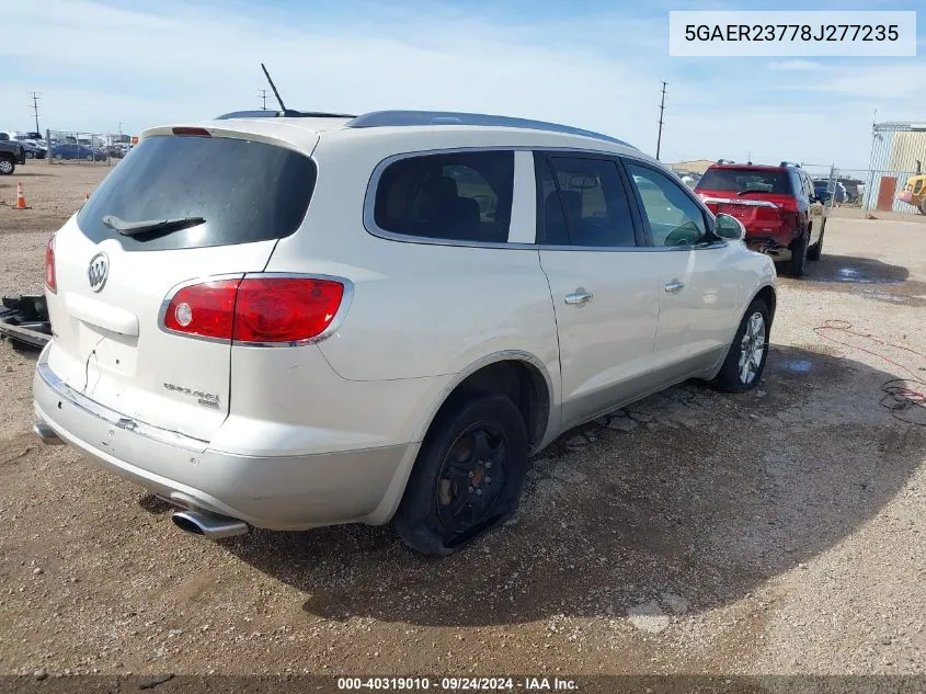 2008 Buick Enclave Cxl VIN: 5GAER23778J277235 Lot: 40319010