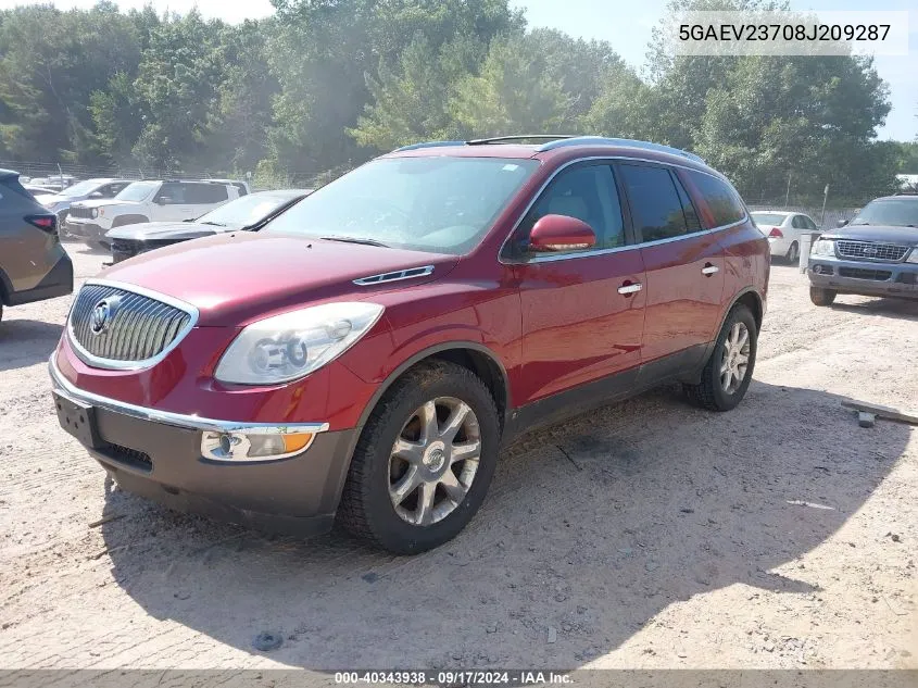 2008 Buick Enclave Cxl VIN: 5GAEV23708J209287 Lot: 40343938