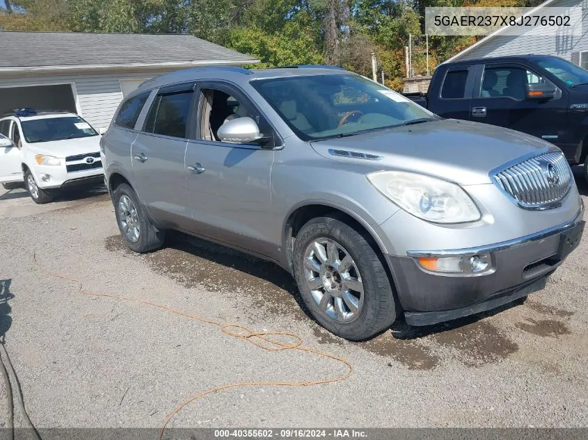 2008 Buick Enclave Cxl VIN: 5GAER237X8J276502 Lot: 40355602