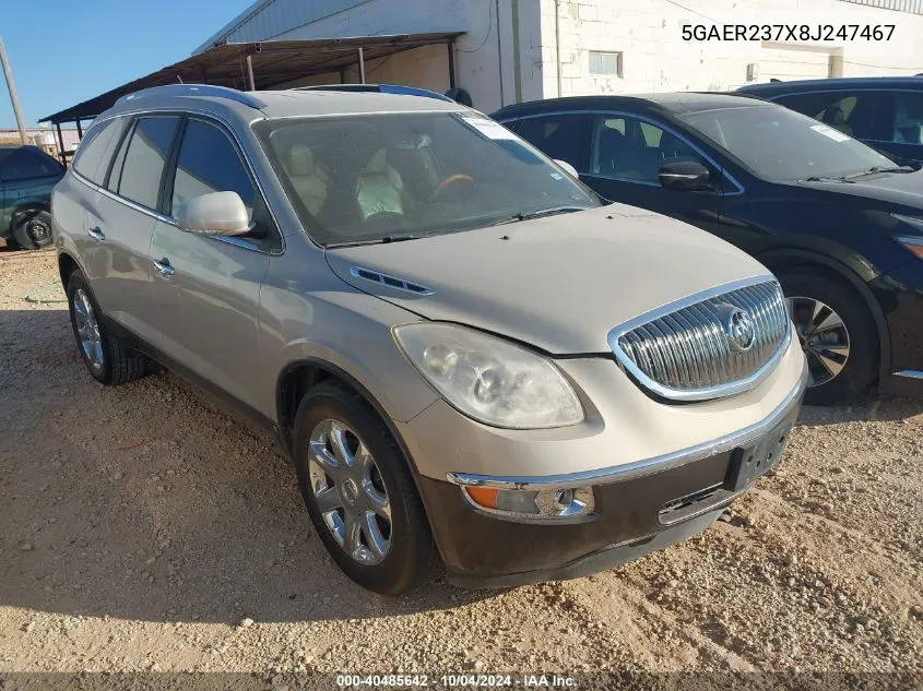 2008 Buick Enclave Cxl VIN: 5GAER237X8J247467 Lot: 40485642