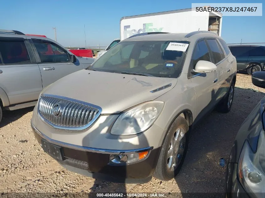 2008 Buick Enclave Cxl VIN: 5GAER237X8J247467 Lot: 40485642