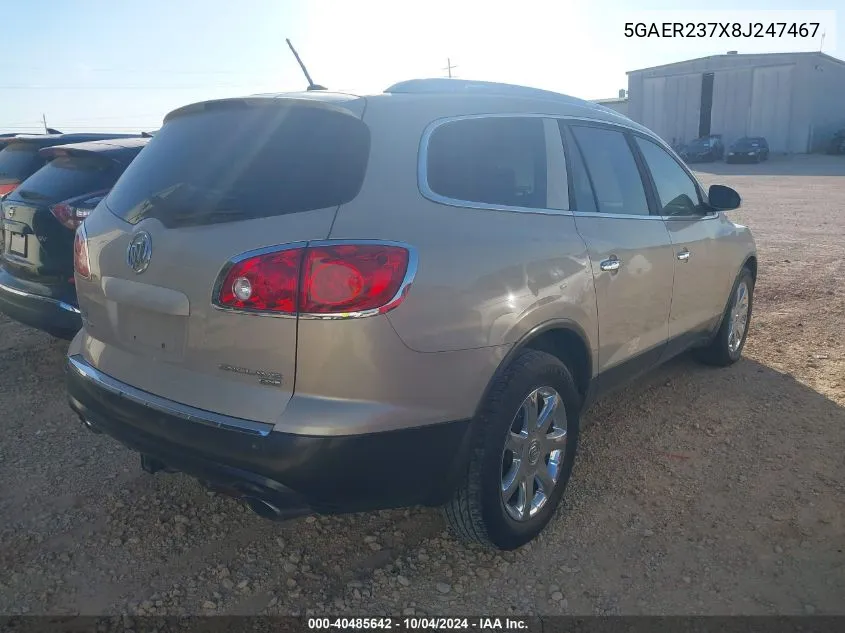 2008 Buick Enclave Cxl VIN: 5GAER237X8J247467 Lot: 40485642