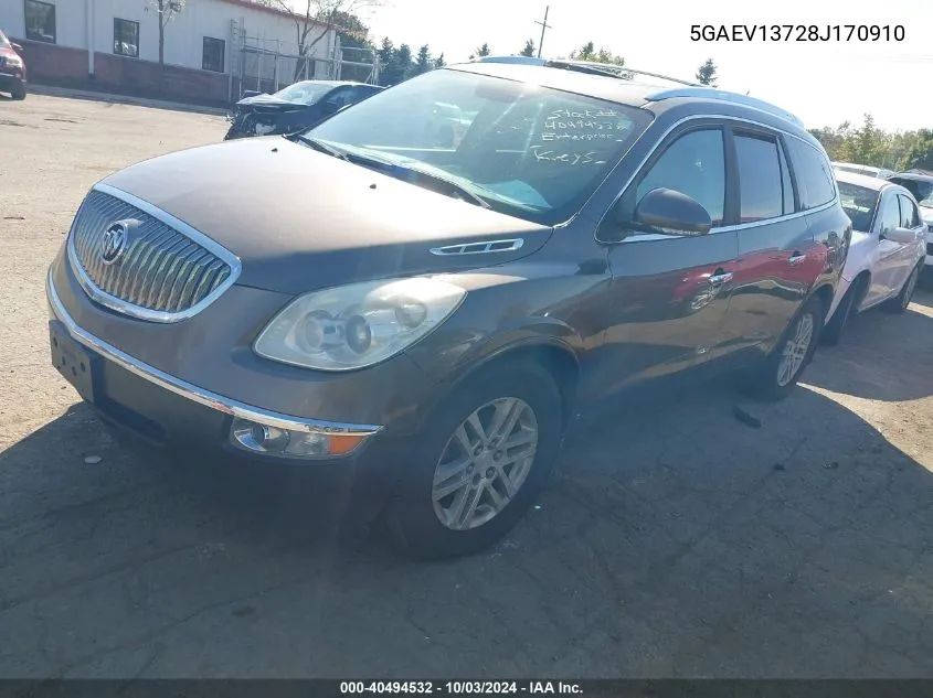 2008 Buick Enclave Cx VIN: 5GAEV13728J170910 Lot: 40494532