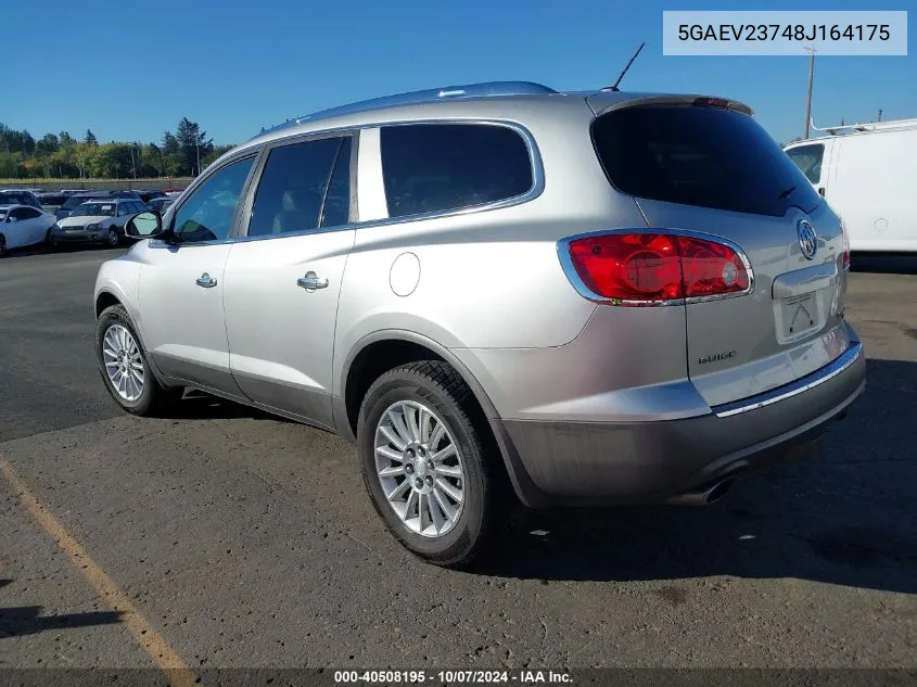 2008 Buick Enclave Cxl VIN: 5GAEV23748J164175 Lot: 40508195