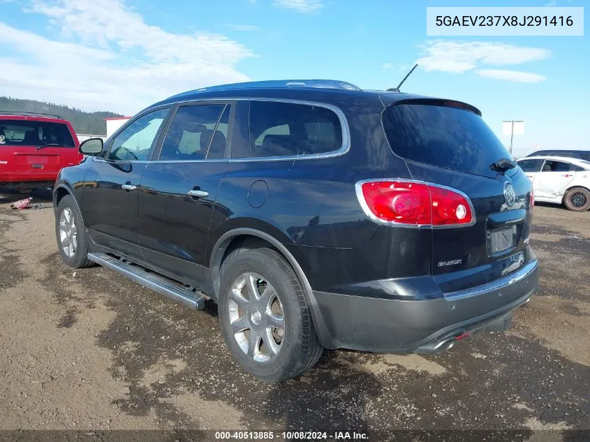 2008 Buick Enclave Cxl VIN: 5GAEV237X8J291416 Lot: 40513885