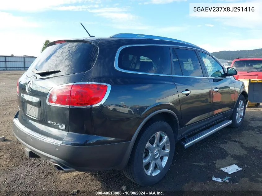 2008 Buick Enclave Cxl VIN: 5GAEV237X8J291416 Lot: 40513885