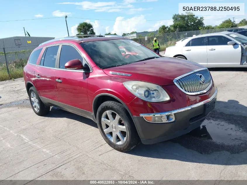 2008 Buick Enclave Cxl VIN: 5GAER23788J250495 Lot: 40522853