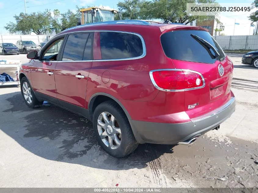 2008 Buick Enclave Cxl VIN: 5GAER23788J250495 Lot: 40522853