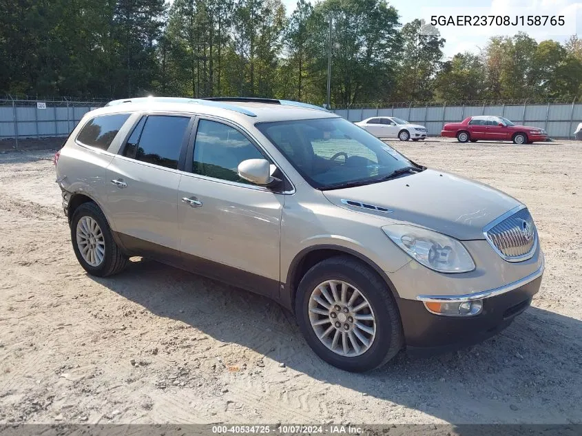 2008 Buick Enclave Cxl VIN: 5GAER23708J158765 Lot: 40534725