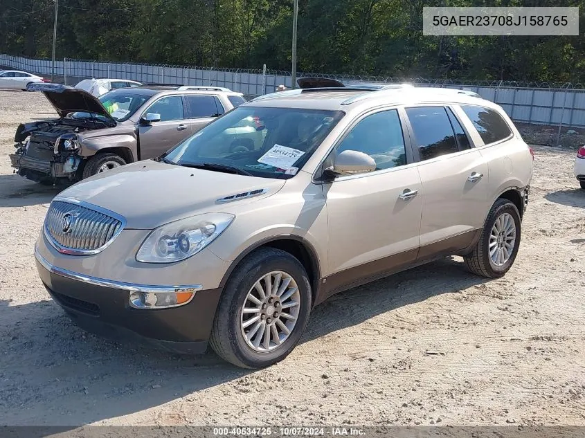 2008 Buick Enclave Cxl VIN: 5GAER23708J158765 Lot: 40534725