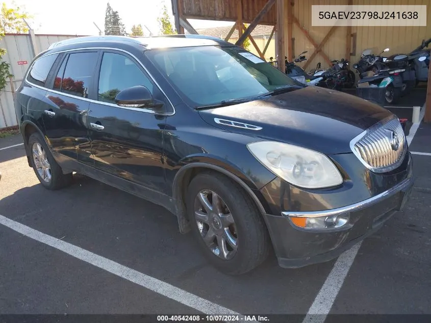 2008 Buick Enclave Cxl VIN: 5GAEV23798J241638 Lot: 40542408