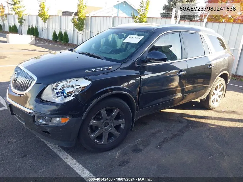 2008 Buick Enclave Cxl VIN: 5GAEV23798J241638 Lot: 40542408