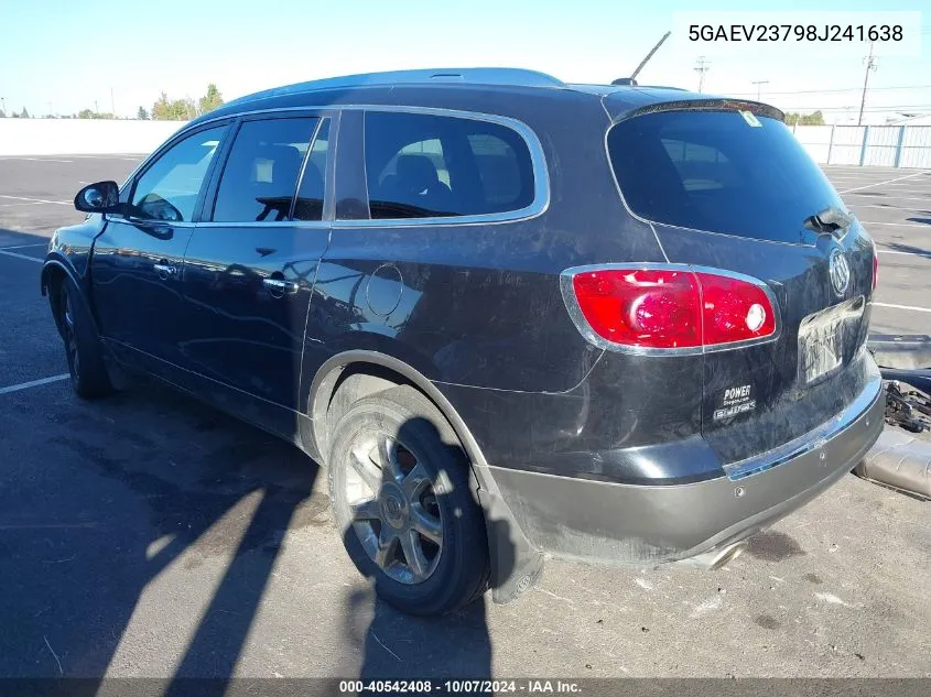 2008 Buick Enclave Cxl VIN: 5GAEV23798J241638 Lot: 40542408