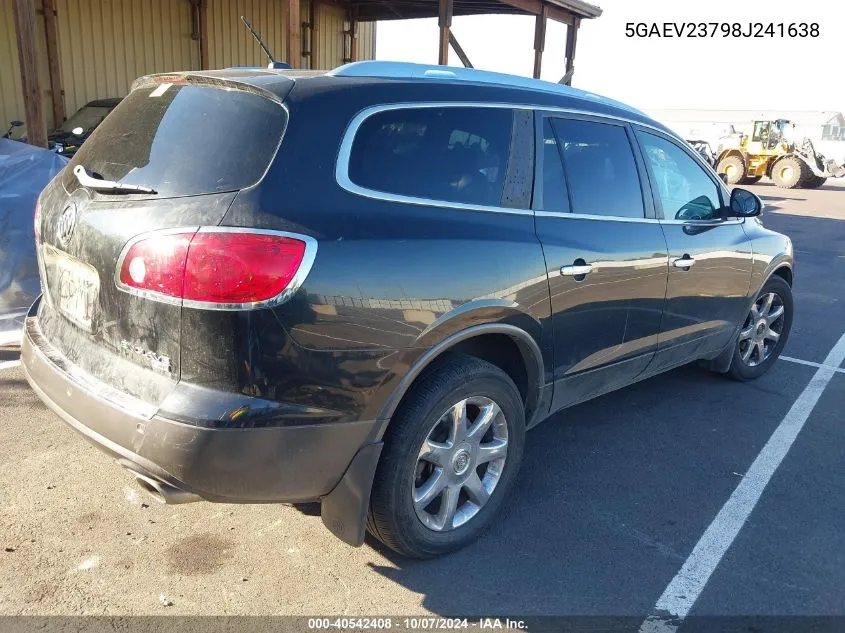 2008 Buick Enclave Cxl VIN: 5GAEV23798J241638 Lot: 40542408