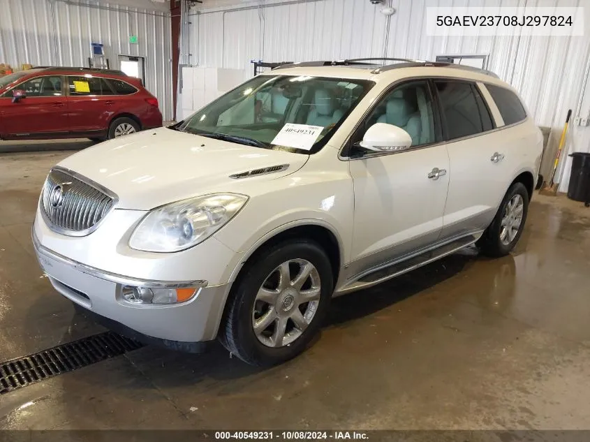 2008 Buick Enclave Cxl VIN: 5GAEV23708J297824 Lot: 40549231