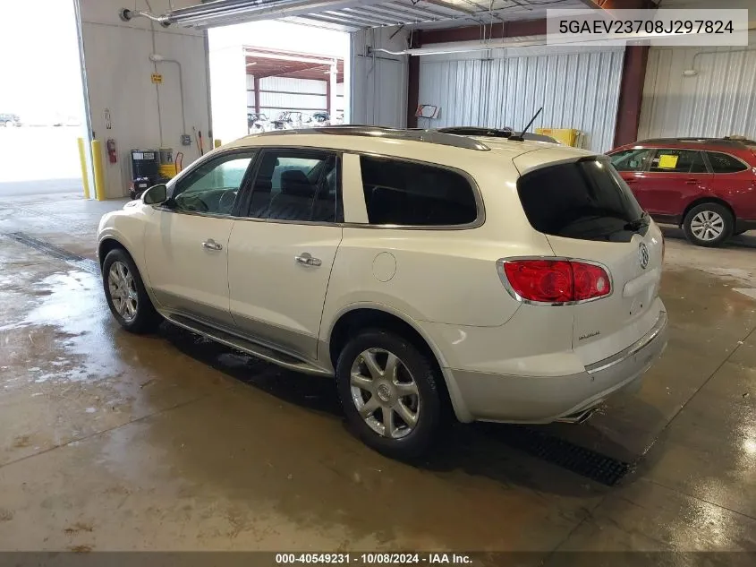 2008 Buick Enclave Cxl VIN: 5GAEV23708J297824 Lot: 40549231