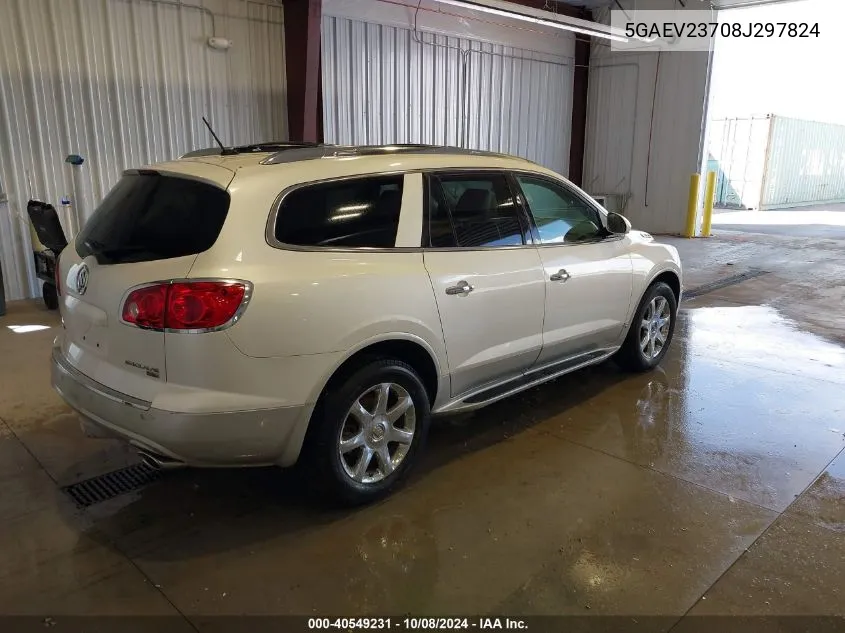 2008 Buick Enclave Cxl VIN: 5GAEV23708J297824 Lot: 40549231