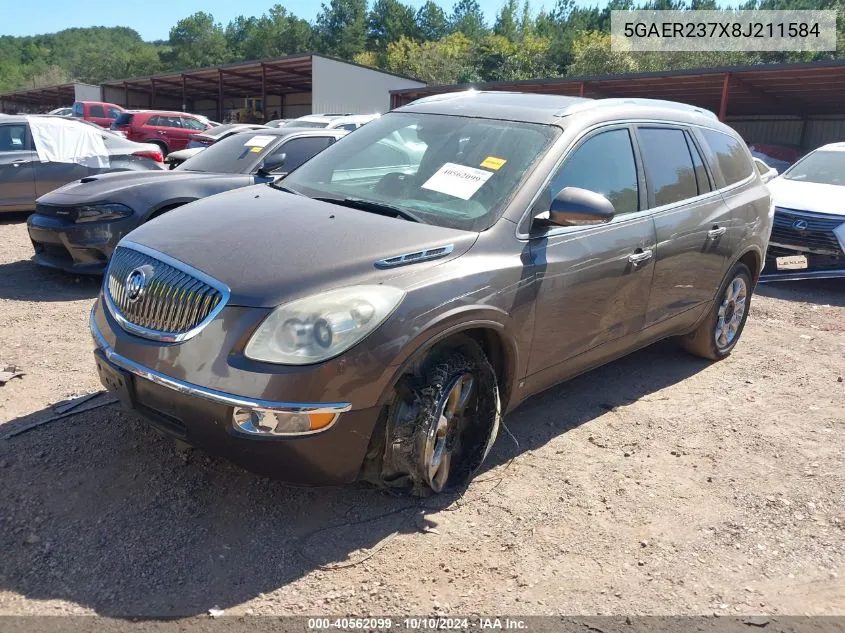 2008 Buick Enclave Cxl VIN: 5GAER237X8J211584 Lot: 40562099