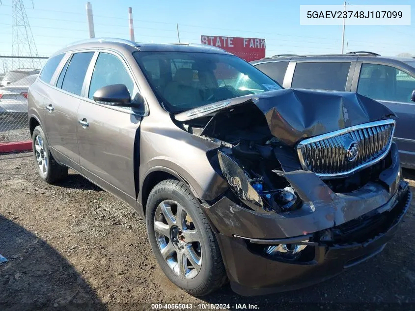 2008 Buick Enclave Cxl VIN: 5GAEV23748J107099 Lot: 40565043