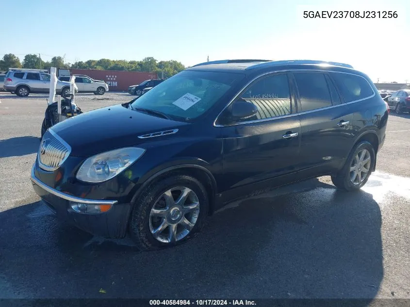 2008 Buick Enclave Cxl VIN: 5GAEV23708J231256 Lot: 40584984