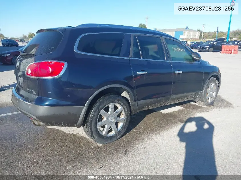 2008 Buick Enclave Cxl VIN: 5GAEV23708J231256 Lot: 40584984