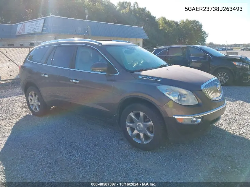 2008 Buick Enclave Cxl VIN: 5GAER23738J263493 Lot: 40587397