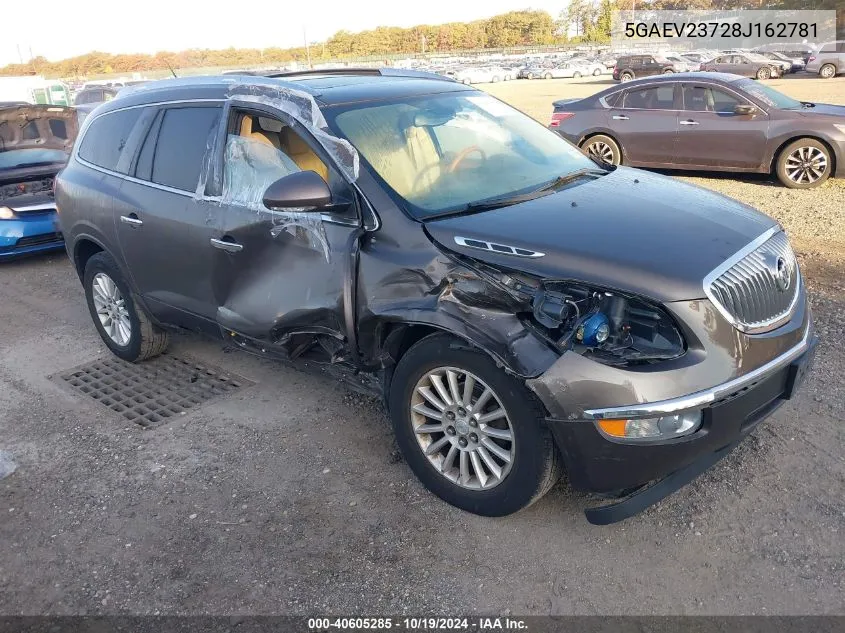 2008 Buick Enclave Cxl VIN: 5GAEV23728J162781 Lot: 40605285