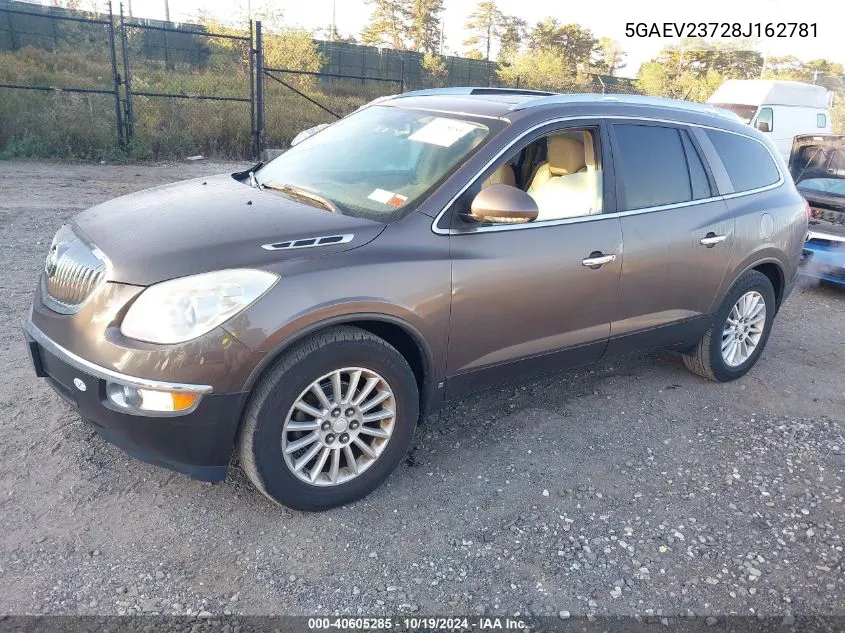 2008 Buick Enclave Cxl VIN: 5GAEV23728J162781 Lot: 40605285