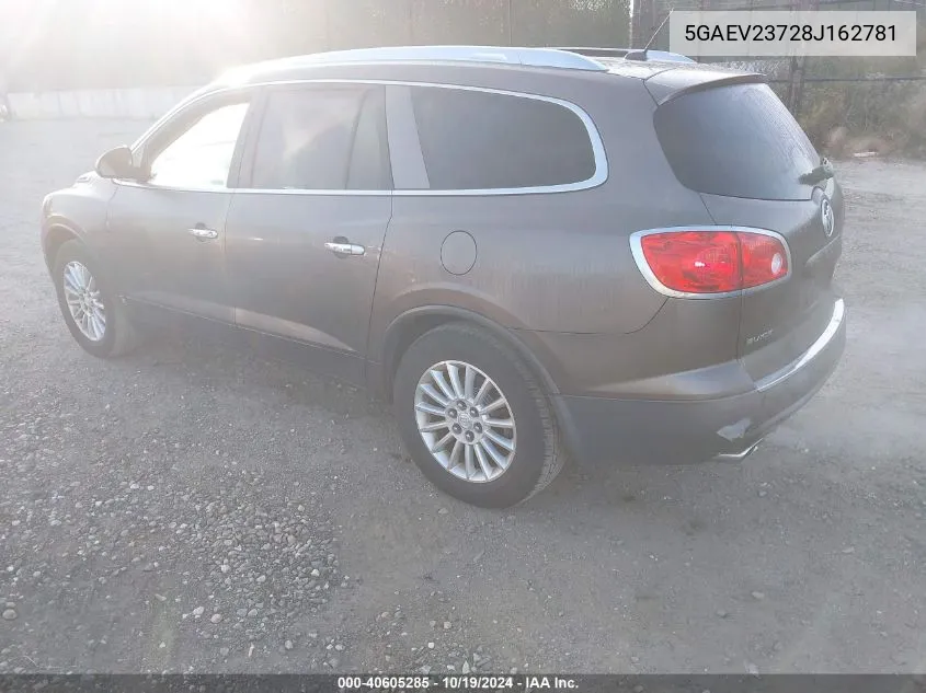 2008 Buick Enclave Cxl VIN: 5GAEV23728J162781 Lot: 40605285