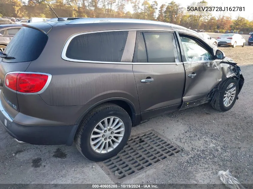 2008 Buick Enclave Cxl VIN: 5GAEV23728J162781 Lot: 40605285