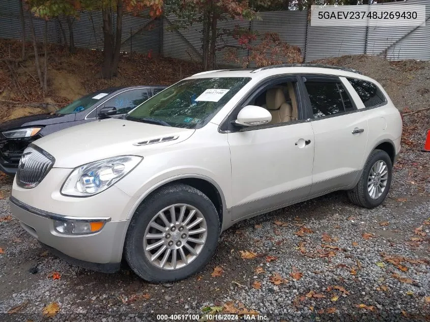 2008 Buick Enclave Cxl VIN: 5GAEV23748J269430 Lot: 40617100