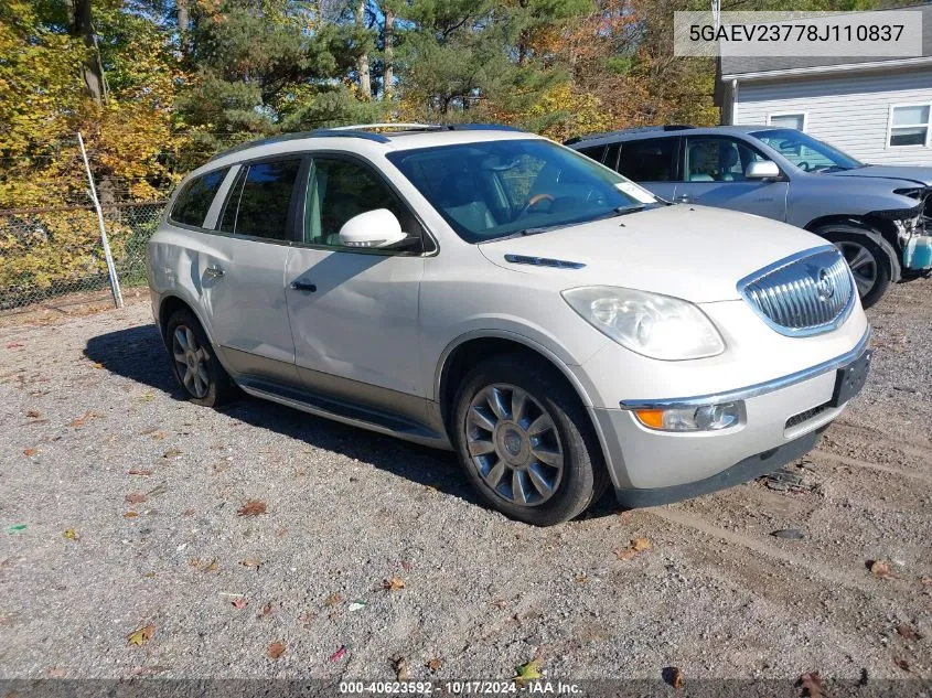 2008 Buick Enclave Cxl VIN: 5GAEV23778J110837 Lot: 40623592