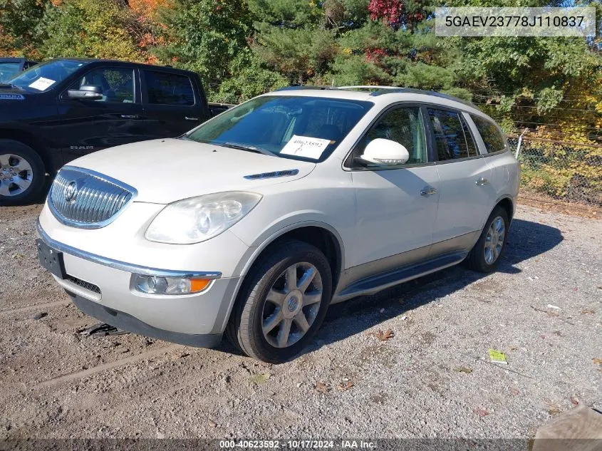 2008 Buick Enclave Cxl VIN: 5GAEV23778J110837 Lot: 40623592