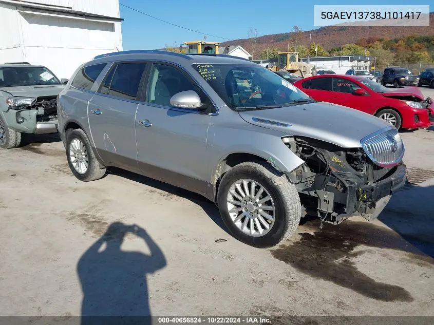 2008 Buick Enclave Cx VIN: 5GAEV13738J101417 Lot: 40656824