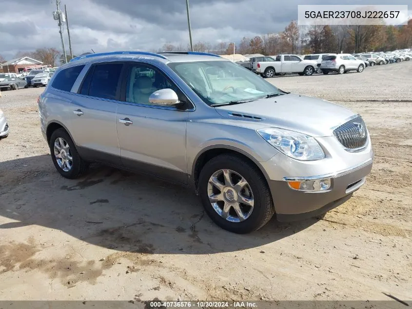 2008 Buick Enclave Cxl VIN: 5GAER23708J222657 Lot: 40736576